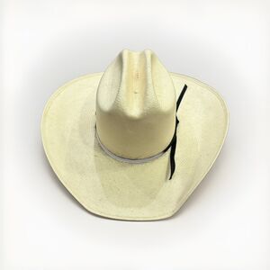 American Hat Co Straw Cowboy Par Pan Shantung PARA PANAMA Trophy Tack Bixby Ok 7